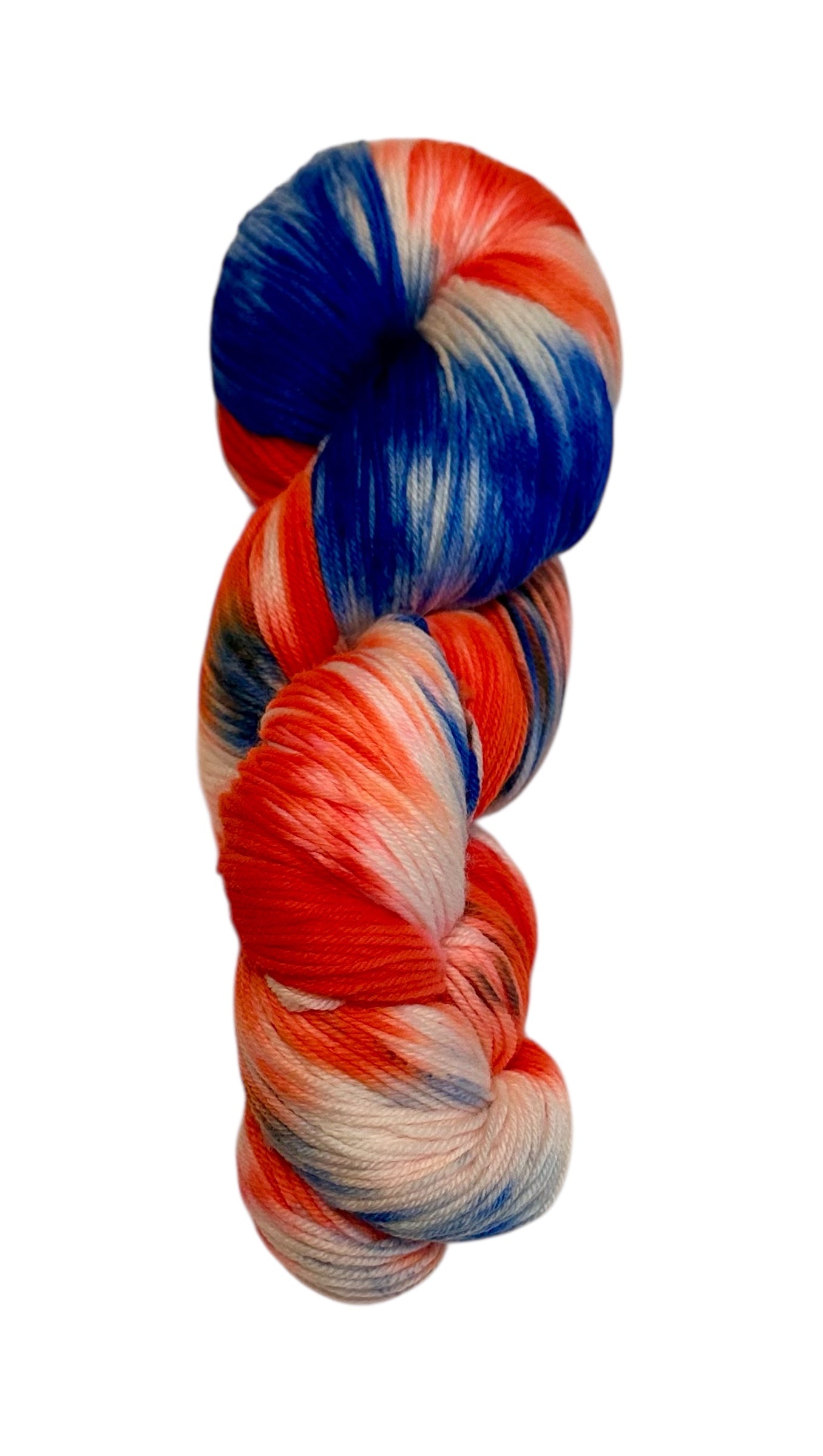 Hand Dyed Variegated Fingering Weight Merino Wool Yarn