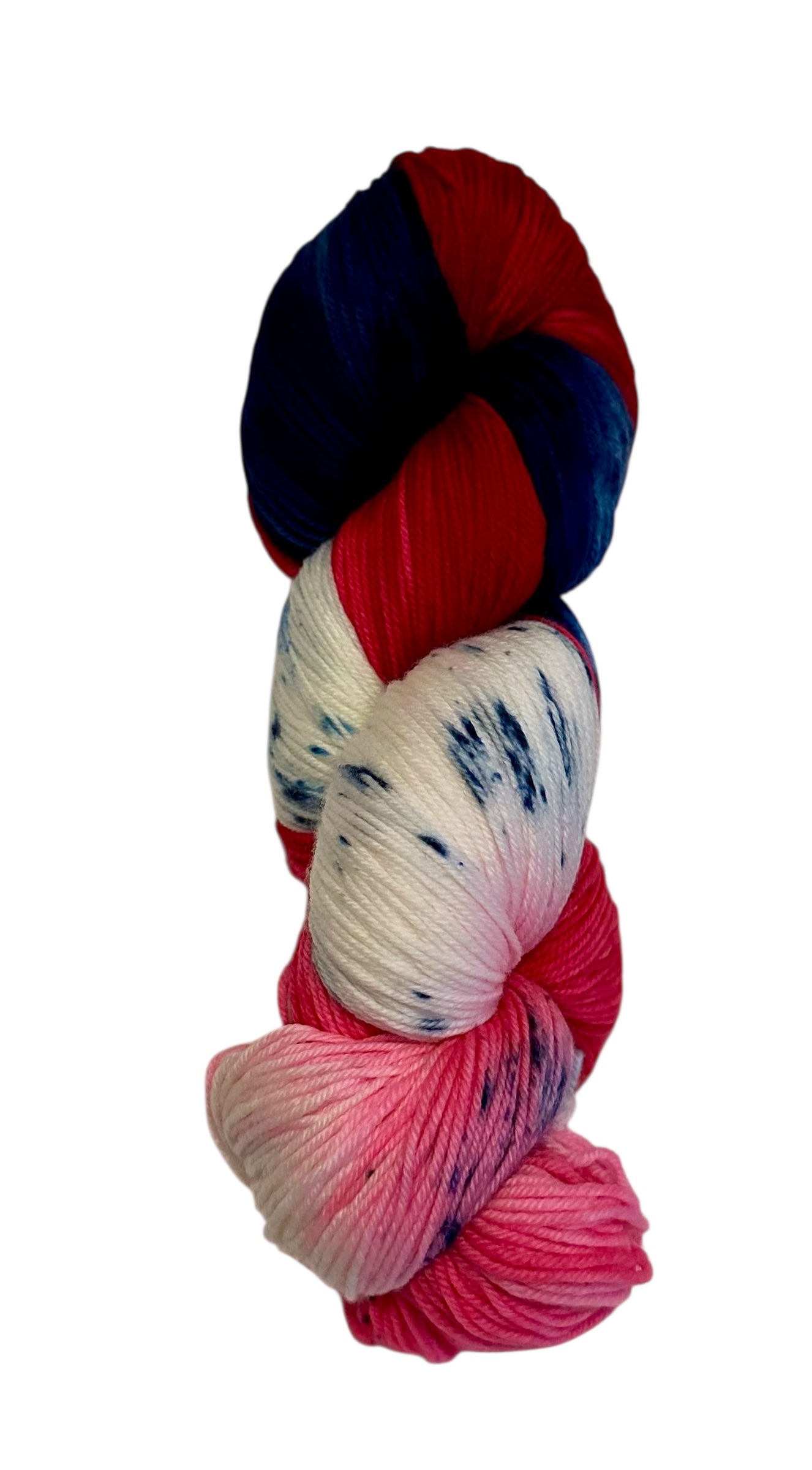 Hand Dyed Variegated Fingering Weight Merino Wool Yarn