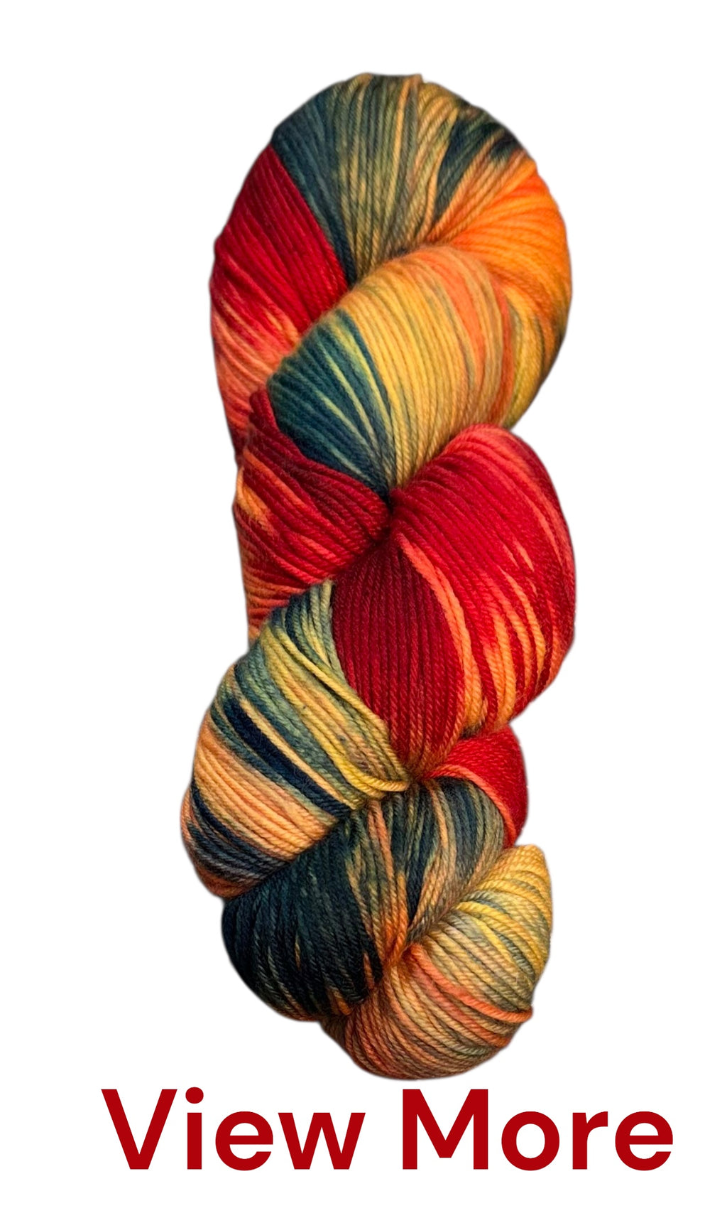 Hand Dyed Variegated Fingering Weight Merino Wool Yarn